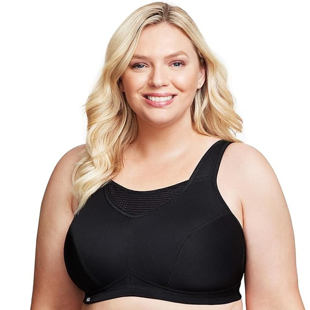Glamorise Sport Women's 36G No-Bounce Camisole Elite Black Sports Bra OS4-17